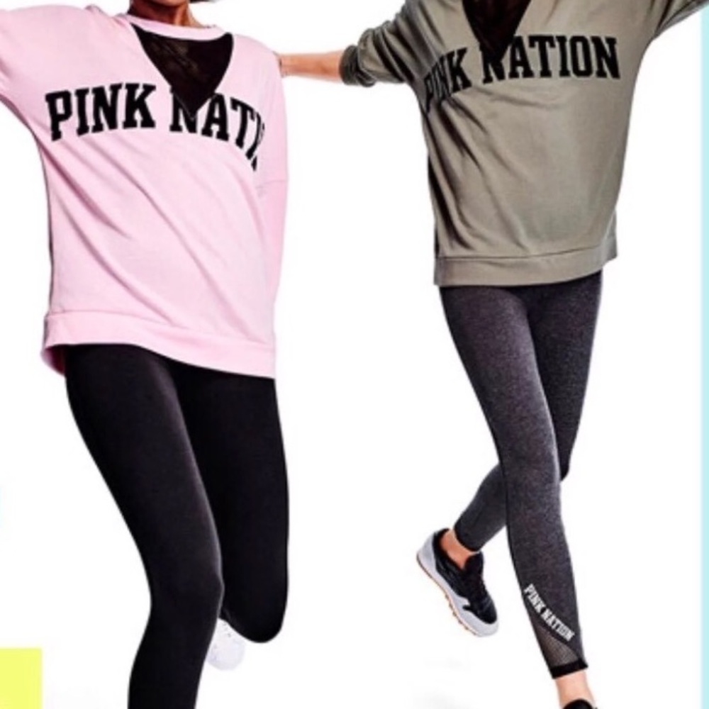 Victoria's Secret Pink Campus Mesh Outfit SM NWT